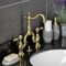 Kingston Brass Bridge Bathroom Faucet with Brass Pop-Up, Brushed Brass KS7977TAL - alternate 6